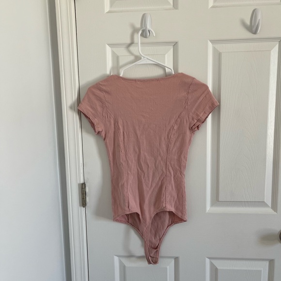 Free People Deep V-Neck Bodysuit - Picture 3 of 3